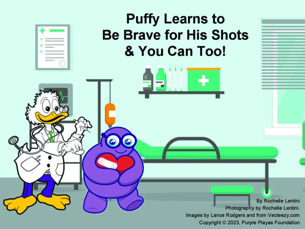 Puffy Learns to Be Brave for His Shots and You Can Too
