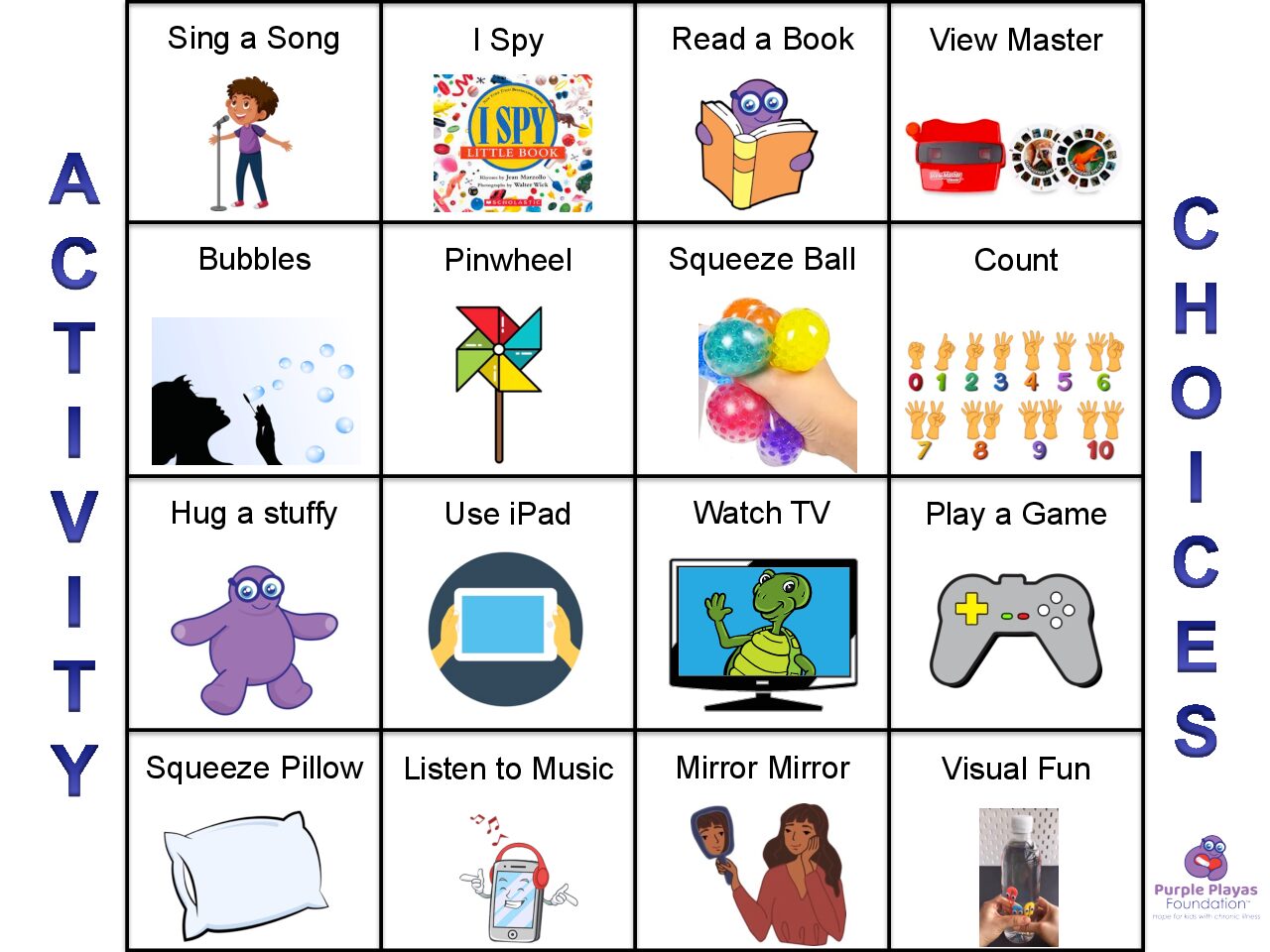 Activity Choices (2 pages)