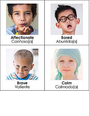 Feeling Faces Visual Cards — English/Spanish