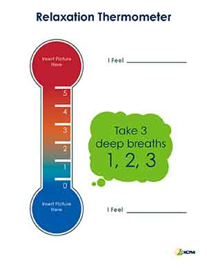Self-Regulation Skills: Relaxation Thermometer — English