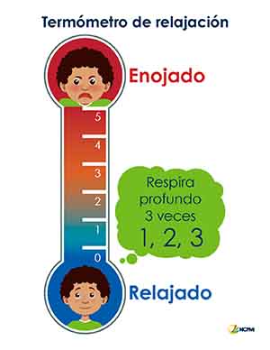 Self-Regulation Skills: Relaxation Thermometer — Spanish