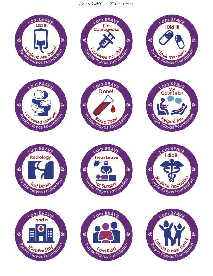 Bravery Badge Stickers — All Stickers
