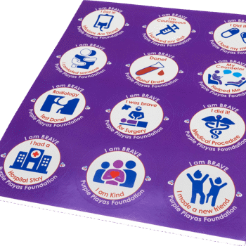 Set of Bravery Badge Stickers